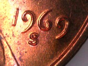 1969 S Lincoln Cent Doubled Die Error Possibility