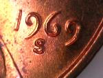 1969 S Lincoln Cent Doubled Die Error Possibility