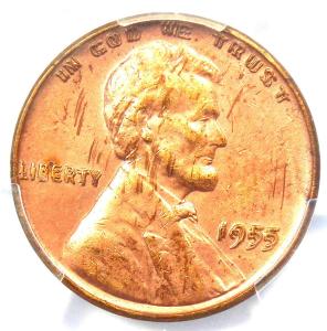 1955 Lincoln Cent Doubled Die Obverse PCGS