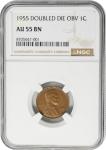 1955 Lincoln Cent Doubled Die Obverse Collectible