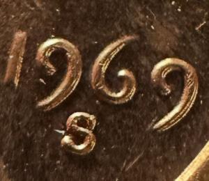 1969-S Lincoln Cent DDO-002 DDR-004 Clash Error