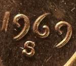 1969-S Lincoln Cent DDO-002 DDR-004 Clash Error