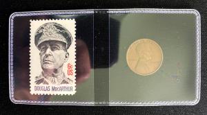 Gen. MacArthur 6¢ Stamp & Shell Case Cents