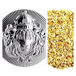 2 Oz Silver Scottsdale Stacker & 10 Gold Nuggets