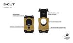 Colibri Ergonomic Stainless Steel Cigar Cutter (Gold)