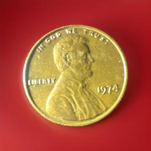1974 No Mint Mark Penny Collectible