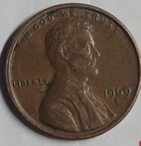 1969-S Lincoln Memorial Penny Doubled Die