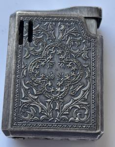 Ornate Silver Tone Colibri Vintage Lighter