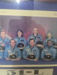 Framed Vintage NASA Challenger STS-51 Memorial Art