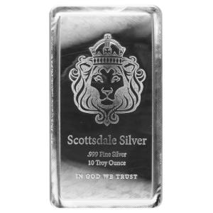 10 oz Scottsdale Stacker .999 Silver Bar