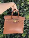 Hermes Natural Brown Haut a Courroies 32 Birkin Bag
