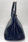 Hermes Birkin 40 Bleu Nuit Handbag with Palladium