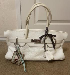 Hermès Birkin White Shoulder Bag by Jean Paul Gaultier