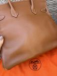 Hermes Natural Brown Haut a Courroies 32 Birkin Bag
