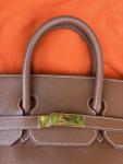 Hermes Natural Brown Haut a Courroies 32 Birkin Bag