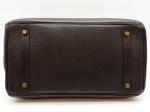 Hermes Birkin 35 Brown Clemence Gold Handbag