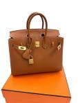 Hermes Birkin 25 Gold Epsom Leather Handbag