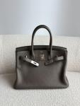 Hermès Birkin 30 Etain Togo Leather Handbag