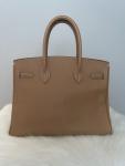 HERMÈS Birkin 30 Natural Courchevel Bag
