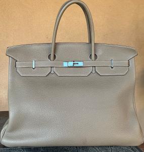 Hermes Birkin 40 ETOUPE Togo Leather Bag