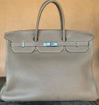 Hermes Birkin 40 ETOUPE Togo Leather Bag