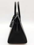 Hermes Birkin 25 Noir Black Handbag with Gold Hardware