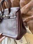 Hermès Birkin 25 Rogue Evergrain with PHW