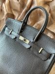 Hermès Ebene Togo Birkin 25 with PHW