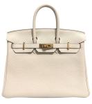 Hermès Birkin 25 Craie White Beige Handbag