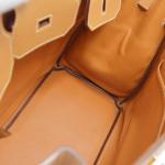 Hermes Natural Brown Liegee Haut à Courroies 32 Birkin
