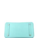 Blue Epsom Hermes Birkin Handbag with Gold Hardware