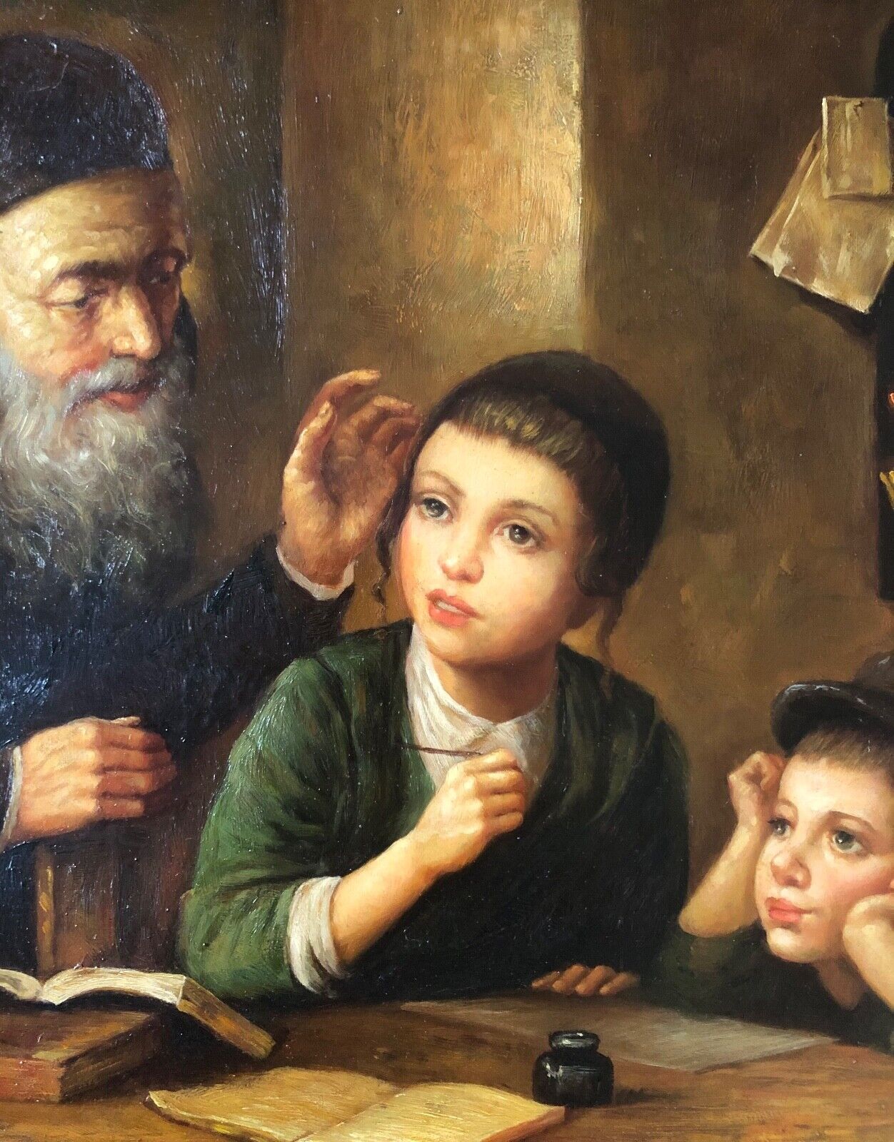 RAYMOND P. R. NEILSON Judaica Oil Painting - Framed