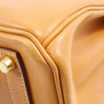 Hermes Natural Brown Liegee Haut à Courroies 32 Birkin