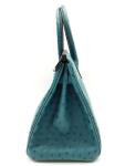 Cobalt Blue Ostrich Hermes Birkin 30 Handbag