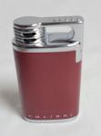 Colibri Red and Chrome Butane Lighter - Slim Design