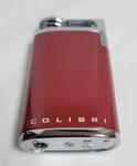 Colibri Red and Chrome Butane Lighter - Slim Design