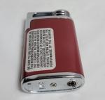 Colibri Red and Chrome Butane Lighter - Slim Design