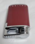 Colibri Red and Chrome Butane Lighter - Slim Design