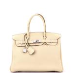 Hermes Birkin Light Togo Handbag with Palladium Hardware