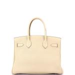 Hermes Birkin Light Togo Handbag with Palladium Hardware
