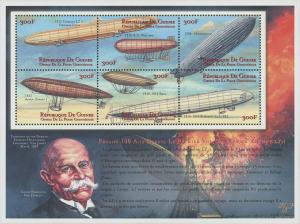 Zeppelin Transportation Souvenir Sheet - 6 Stamps
