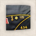 American Legion WWII Hat Pins and Stickers Bundle