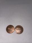 1974 No Mint Mark Pennies Set of 2