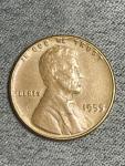 1955 Lincoln Wheat Cent Penny Double Die DDO