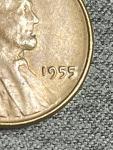 1955 Lincoln Wheat Cent Penny Double Die DDO