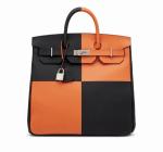 Hermes Hac Birkin 40 Black & Orange 2023