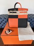 Hermes Hac Birkin 40 Black & Orange 2023