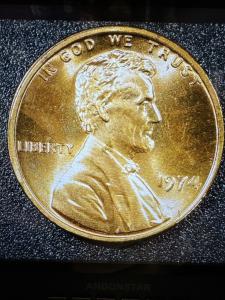 1974 Off-Center Penny Error Coin