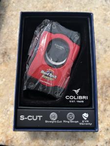 Colibri S-CUT Cigar Cutter with Red and Black Blades