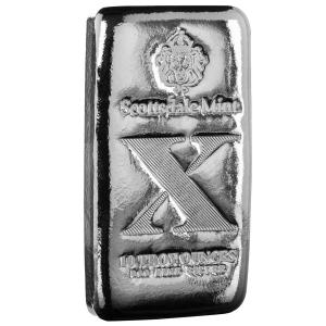 Scottsdale Mint Imperium X 10 oz Silver Bar
